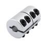 uxcell 8mm to 8mm Shaft Coupling 40mm Length 25mm Diameter Coupler Aluminum Alloy Joint Motor for 3D Printer CNC Machine DIY Encoder