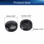 Heyiarbeit Carbon Brush Holder Caps 21mm O.D. 8.45mm Thickness Electric Motor Brush Cover Plastic Fitting Thread Black 10pcs