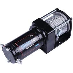 Electric Winch 12V 24V 3000 lbs Winches for Towing Boat Off Road with Wireless Remote Control+Control Box+Roller Fairlead+Switch Assembly+Bolts+Users Manual