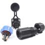 Trolling Motor Plug Receptacle Set, ABPF Marine Boat Power Connector, Waterproof Connector for Motor, 12/24/36/48 Volt Marine Plug for Trolling Motors