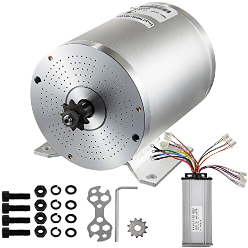 BestEquip Brushless Motor Kit,2000W 48V 42A 4300RPM High Speed Electric Scooter Motor,with Mounting Bracket,Speed Controller Bicycle Motorcycle Mid Drive Motor