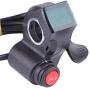 VGEBY Thumb Accelerator, 3 Speed Switch Electric Bike Thumb Accelerator with LCD Digital Battery Voltage Display
