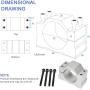 Daedalus CNC Spindle Motor Kit, 500w, ER16, Brushed