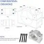 Daedalus CNC Spindle Motor Kit, 500w, ER16, Brushed