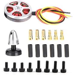 Brushless Motor, 5010-360KV 1PCS Metal Outdoor Big Load Multiaxis Thick Line Hollow Cover Double Bearing Brushless Motor(Positive Tooth)