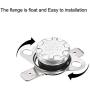 uxcell KSD301 Thermostat 80°C/176°F 10A Normally Closed N.C Adjust Snap Disc Temperature Switch for Microwave,Oven,Coffee Maker 2pcs