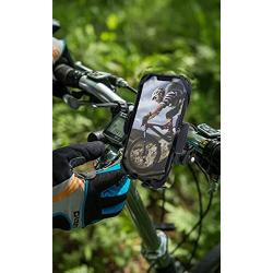 Bike & Motorcycle Phone Mount,Bike Phone Holder with Non-Slip Silicone Cushion Adjustable Stable 360°Rotation Compatible for iPhone 12 / 11 Pro Max / X / XS, Galaxy S10 and 4.7