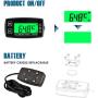 Runleader Engine Temp Gauge Meter, Hour Meter and Tachometer, Battery Replaceable for Garden Tractor Generator Chainsaw Outboard Marine ATV Jetski Motorcycle Snowmobile Compressor.