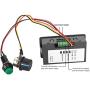 YWBL-WH Motor Governor,Motor Speed Controller CCM5D PWM Speed Controller Digital Display Motor Governor 6V 12V 24V Adjustable Stepless Speed Controller with Gasket +Nut DC 6V-24V 6A