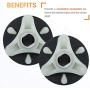 [NEW] Heavy Duty 285753A Motor Coupling METAL Core Replacement Part by Canamax - Compatible with Direct Drive Kenmore Whirlpool Washers - Replaces 119596 285140 3364003 3364002 AP3963893 - Pack of 2