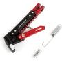 Universal Motorcycle Kickstand Accessories Adjustable Tripod Holder Side Parking Foot Support CNC Aluminum Foot Stand for Scooter Modified Motorbike Dit Pit Bike (Red)