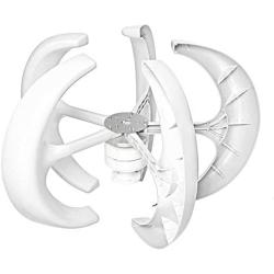 coldwind 5 Blades Lantern Wind Turbines Generator Vertical Axis Motor Kit 400w 12v 24v for Home Hybrids Street Light Use Electromagnetic-24v