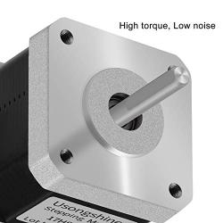 Usongshine Nema 17 Stepper Motor 42 Motor 1.5A (17HS4401) High Torque 42N.cm (60oz.in) 42BYGH 1.8 Degree 38MM 4-Lead with 1m Cable and Connector for DIY CNC 3D Printer