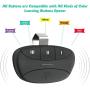 Datonten Garage Door Opener Remote,Replacement for Liftmaster Chamberlain Craftsman 373lm 973lm 893lm 81lm 893Max,Universal,Openers with Green Orange Red Purple Yellow Learn Button,Visor Clip,2 Pack