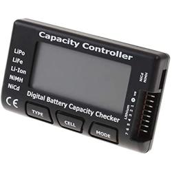 HRB RC Cellmeter 7 Digital Battery Capacity Checker Lipo Battery Checker Controller Lipo Tester Voltage Tester for LiPo Life Li-ion NiMH Nicd Cell Meter Battery Checker Tester for Household Batteries