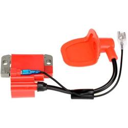HIAORS Red Racing Ignition Coil with L7T Spark Plug for 2 Stroke 47cc 49cc Engine Kids Mini Moto Quad ATV 4 Wheeler Pocket Dirt Bike Minimoto Chopper Scooter GO Cart