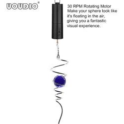 UOUDIO Wind Spinner Motor Battery Operated Gazing Ball Spiral Tail Wind Spinner Stabilizer，Stress Ball Indoor Outdoor Decoration Motor Drive Hanging Swivel Hook 11