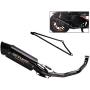 YOSAYUSA Complete Exhaust System Slip On Muffler Baffle Header Muffler For GY6 Engine 125cc 150cc Scooter Moped ATV (With Removeable DB Killer)
