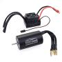 YOUQUKEJI 3660 3300KV Brushless Motor and 60A ESC Combo Set/Waterproof sensorless kit/Output 5.8V/3A/for 1/10 Remote Control car Truck Off-Road Vehicle