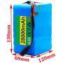 Jieoto 24V 28AH E-Bike Battery 29.4V 28000mAH 7S6P Waterproof Li-ion Battery with Charger Fit for Electric Boat Power Tools Airplane Models Scooter 500W 350W 250W 200W 100W Motor