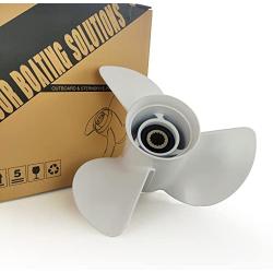 CAPTAIN Outboard Propeller, fit Yamaha 115 T50 60 70 75 80 85 90 100 130 HP Engines, 15 Spline Tooth Outboard Prop, RH Aluminum Propellers, OEM No.6E5-45945-01-EL