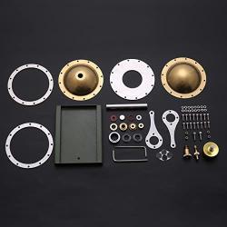 BISOFICE Hot Air Stirling Engine, Motor Model Steam Engine Kit, Unassembled Full Metal Physics Science Experiment Toy, Steam Heat Education Model Toy Kit for Adult Birthday Gift Toys
