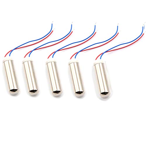 tatoko DC Coreless Motor Built-in Vibration Waterproof 1.5-3v 8000-16000RPM Motor for Electric Toothbrush 7x25mm 5PCS