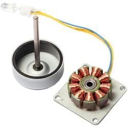 CrocSee Micro 3 Phase AC Mini Hand Brushless Motor Generator Model Science Experiment Teaching Aid Kit DIY