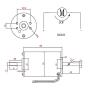 High‑Speed DC Motor, 80W 24V CW/CCW Permanent Magnet DC Motor Double Output Shaft Speed Regulation Motor(with Bracket)