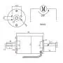 High‑Speed DC Motor, 80W 24V CW/CCW Permanent Magnet DC Motor Double Output Shaft Speed Regulation Motor(with Bracket)