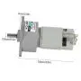 DC12V/24V 35W Mini DC Gear Motor Metal Speed Adjustable Large Torque Motor CW/CCW(12v 100rpm)