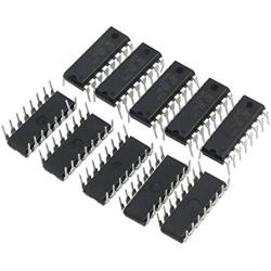 ABOOFAN 10pcs L293D Stepper Motor Drivers DIP 16-pin 600mAh Output Current IC Controllers