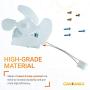 Canamax Premium W10124096 Refrigerator Condenser Fan Motor Kit - Compatible with Whirlpool Refrigerator - Replaces AP4318657, 1378525, W10124096, 2188538, 2188727, 2188728