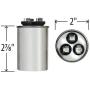 GE Genteq Capacitor round 25/5 uf MFD 370 volt 97F9803, 25 + 5 MFD at 370 volts