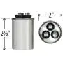 GE Genteq Capacitor round 25/5 uf MFD 370 volt 97F9803, 25 + 5 MFD at 370 volts