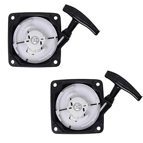 MC43 63022 Pull Starter Recoil for Compatible with Harbor Freight Predator Earth Auger MC43 52cc 2HP 2 Stroke Parts(Pack of 2)