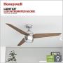 Honeywell 50604-01 Eamon Modern Ceiling Fan, Remote Control, LED, 52 inches, Brushed Nickel