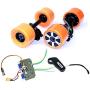 L-faster Electronic Longboard Hub Motor Kit Skateboard Brushless Motor Wheel with Truck Electric Board Dual Motor Drive Remote Controller