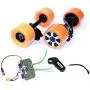 L-faster Electronic Longboard Hub Motor Kit Skateboard Brushless Motor Wheel with Truck Electric Board Dual Motor Drive Remote Controller