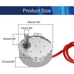 Jutagoss Synchronous Motor TYC-50 Single Flat Shaft Direction CW/CCW, 4 Watt AC 12V 5-6 RMP, 1 Pcs