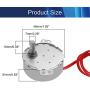 Jutagoss Synchronous Motor TYC-50 Single Flat Shaft Direction CW/CCW, 4 Watt AC 12V 5-6 RMP, 1 Pcs