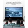 VIVIDSTORM-4K Movie Projector Screen S 100 Inch Sound Transparent Perforated Floor Rising White Fabric 4k HD Ready Home/Movie Theatre Work with Normal Throw Projector, VSDSTPW100H