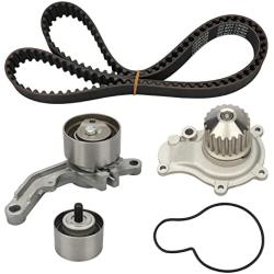 DRIVESTAR Engine Timing Belt Component Kit with Water Pump for Dodge Caravan/Stratus,for Chrysler PT Cruiser/Sebring,for Jeep Liberty/Wrangler 2.4L