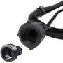Seaworks Dual Feed Muff Style Boat Motor Flusher | Use for Antifreeze Winterization or Common Water Flush | 5/8 Inch Standard Garden Hose Connection (Black)