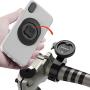 Bike Phone Mount,Bicycle Cellphone Holder with Universal Adapter, Out Front Motorcycle Handlebar Mount for Mountain Bike,Scooter,Electric,MTB and Road Bike-Compatible with iPhone/Samsung/Google-Black