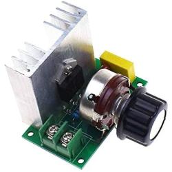 AC 220V 4000W Speed Controller SCR Dimmer Electric Voltage Regulator Speed Control Switch with Aluminum Heat Sink