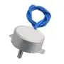 Homeswitch Metal TYC-50 Double Flat Shaft CW/CCW Undirectional Speed Reduction Synchronous Motor AC110V 4-5RMP Silver