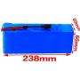 Jieoto 48V 10Ah 13S 3P Lithium-ion Battery Pack 10000mAh Electric Bike Li Battery Fit for 200W 250W 350W 500W 750W 1000W Motor with Charger for Golf Cart Electric Scooter Tricycles