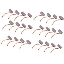 Motor Replacement Brushes, J435A Carbon Brushes Replacement 100Pcs Power Tool Accessories Replacement Kits Parts for 12V/24V Car Electronic Fan Motor