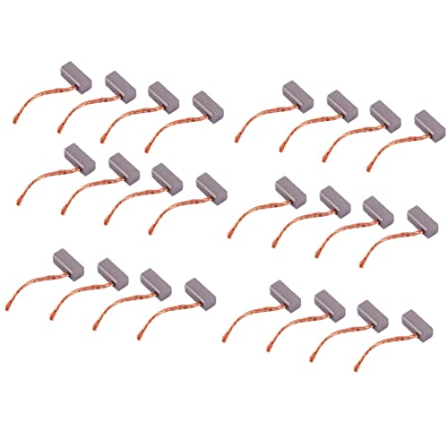 Motor Replacement Brushes, J435A Carbon Brushes Replacement 100Pcs Power Tool Accessories Replacement Kits Parts for 12V/24V Car Electronic Fan Motor